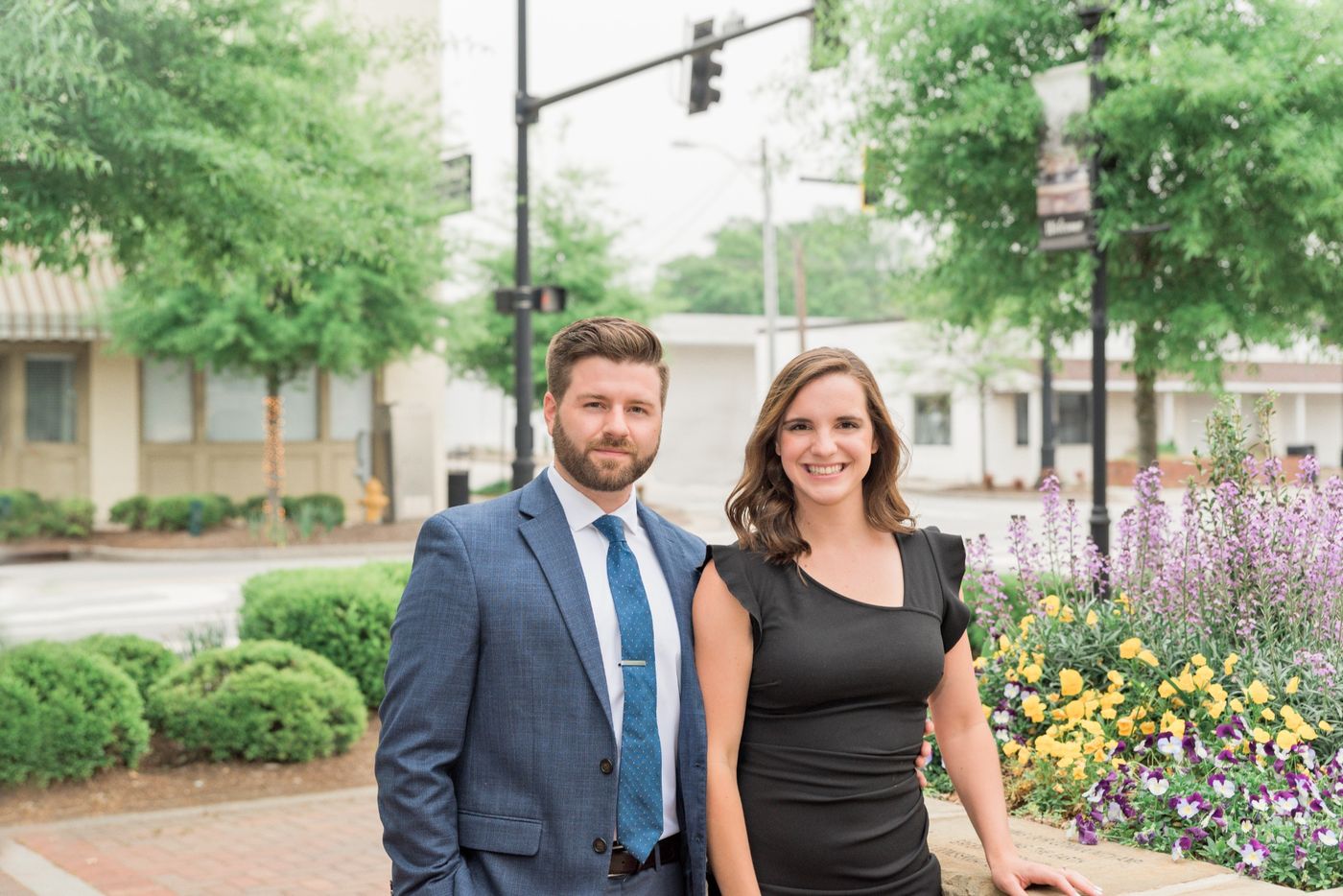 Jon and Tiffany Ferguson in downtown Greenville